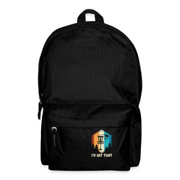 Je frapperais le disque disc disc golf disc - Sac à dos - noir - Devant
