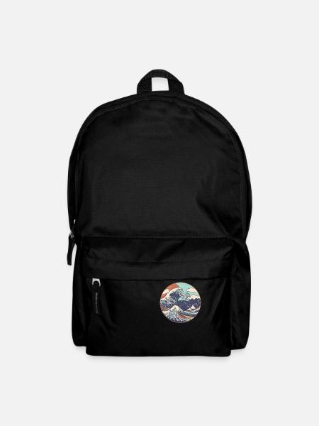 Kanagawa Japanisch Die große Welle - Rucksack - Schwarz