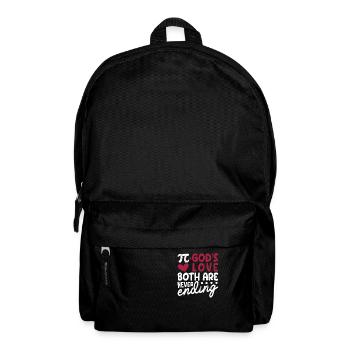 Religiöser Pi-Tag Gottes Liebe Lustiger christlich - Rucksack - Schwarz - Vorne