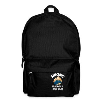 Hiking is always a good idea funny hikers - Backpack - black - Front