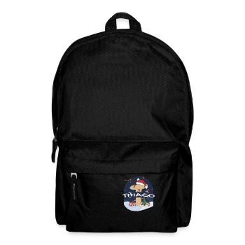 Toller Thiago-Name mit Weihnachtsmütze im Weihnachtsthema - Rucksack - Schwarz - Vorne
