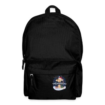 Toller Thompson-Name mit Weihnachtsmütze im Weihnachtsthema - Rucksack - Schwarz - Vorne