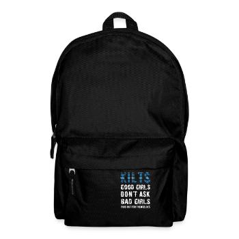 Les kilts Les bonnes filles ne demandent pas aux mauvaises filles - Sac à dos - noir - Devant