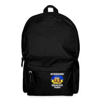 Équipe de beuverie d’Ukraine - Sac à dos - noir - Devant