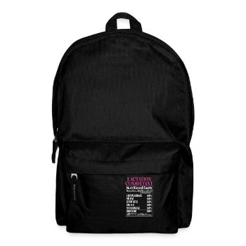 Lactation Consultant IBCLC - Backpack - black - Front
