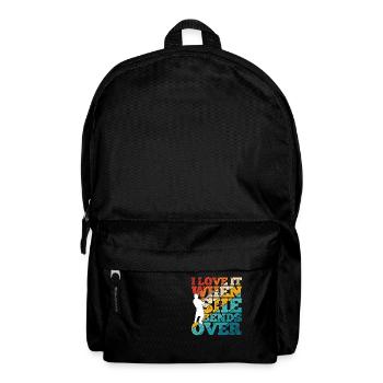 I Love It When She Bends Over! Fischer Natur Angel - Rucksack - Schwarz - Vorne