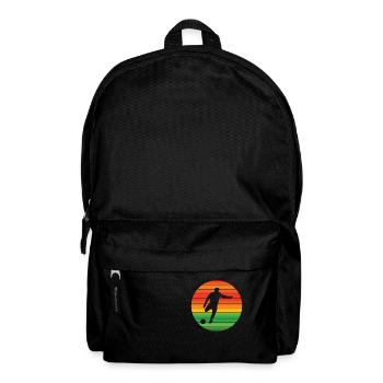 Conception de football Joueur de football Équipe de football - Sac à dos - noir - Devant