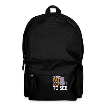I'm Not Fat, I'm Just Easy To See 18 - Backpack - black - Front