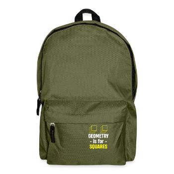 Geometrie Ist Für Quadrate Pi Algebraische - Rucksack - Olivgrün - Vorne