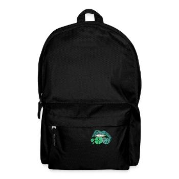 Irlandais Shamrock Lèvres Vertes Shamrock Heureux - Sac à dos - noir - Devant