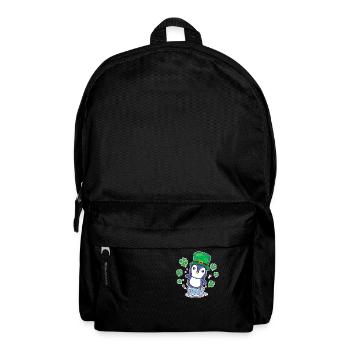 Irish Penguin Leprechaun Tier niedlich Vogel - Rucksack - Schwarz - Vorne