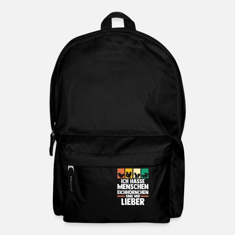 Eichhörnchen - Rucksack - Schwarz