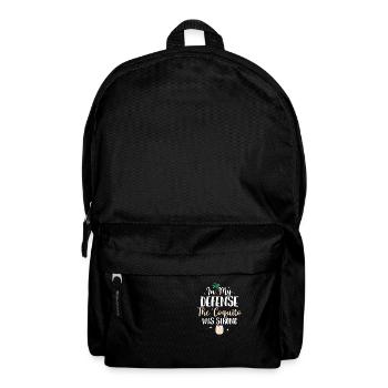 In My Defense The Coquito Was Strong Rum Drink Pue - Backpack - black - Front