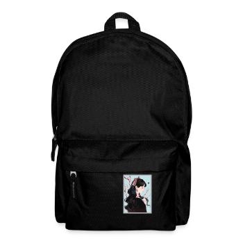 Vintage Japanisch Ästhetik Otaku Anime Girl - Rucksack - Schwarz - Vorne
