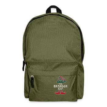 Brandon Elf Familie Passende Gruppe Weihnachten Mama - Rucksack - Olivgrün - Vorne