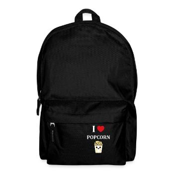 I Love Popcorn - Backpack - black - Front