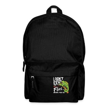 Je ne mange pas toujours des mouches, caméléon T-shirt - Sac à dos - noir - Devant