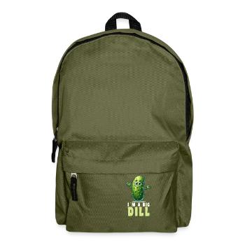 Pickles Funny Pickles Cucumber Pun - Backpack - olive green - Front