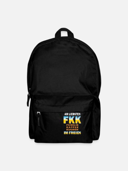 FKK FAMILIE KAFFEE KUCHEN IM FREIEN - Rucksack - Schwarz