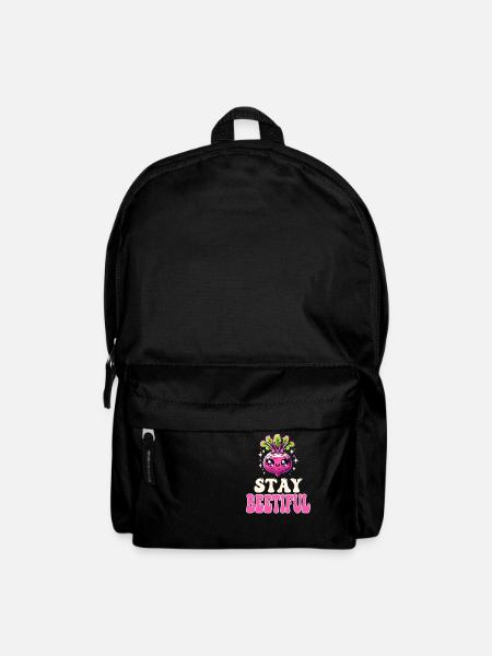 Rote-Bete-Liebe - Stay Beetiful Kawaii Rote Bete Wortspiel - Rucksack - Schwarz