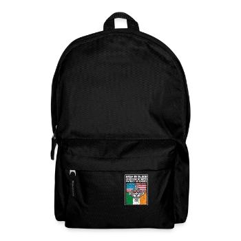 Irisch durch Blut Amerikanisch durch Geburt - Rucksack - Schwarz - Vorne