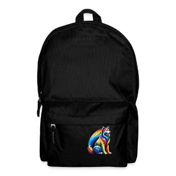 Regenbogenhund für Hundebesitzer - Rucksack - Schwarz - Vorne