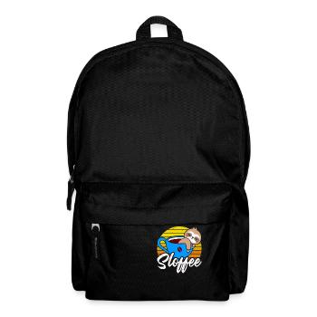 Sloffee Im Retro-T-Shirt - Rucksack - Schwarz - Vorne