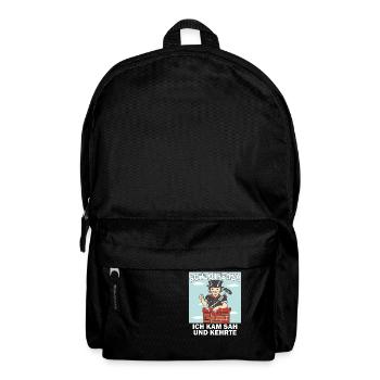SCHLOTFEGER ICH KAM SAH UND KEHRTE - Rucksack - Schwarz - Vorne