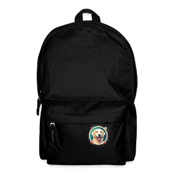 Golden Retriever Hund Weihnachten, Liebeshunde - Rucksack - Schwarz - Vorne