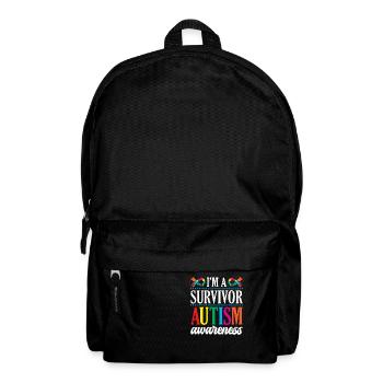"i'm A Survivor Autism Warrior Autistic Ninja - Backpack - black - Front