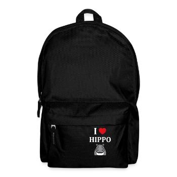 amour petit hippopotame - Sac à dos - noir - Devant
