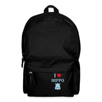 amour petit hippopotame - Sac à dos - noir - Devant