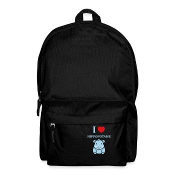 amour petit hippopotame - Sac à dos - noir - Devant