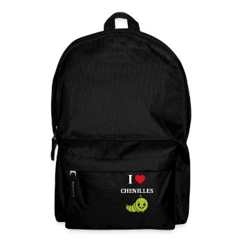 Chenilles insecte Amour petite chenille - Sac à dos - noir - Devant
