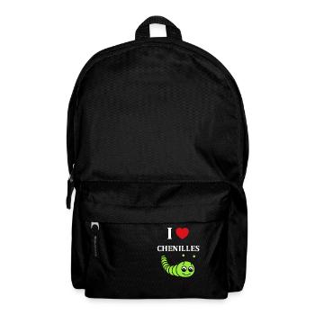 Chenilles insecte Amour petite chenille - Sac à dos - noir - Devant