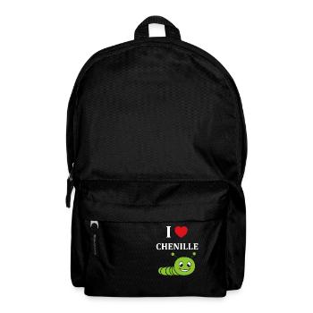 Chenilles insecte Amour petite chenille - Sac à dos - noir - Devant
