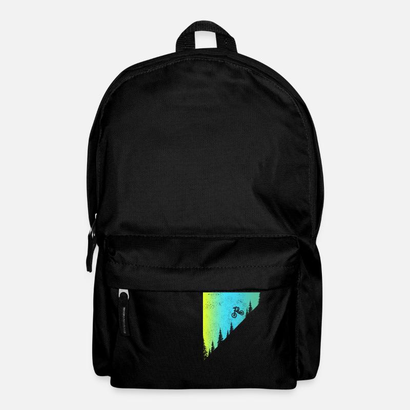 Mountainbike MTB Downhill Biker Geschenk - Rucksack - Schwarz