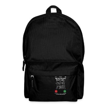 Mein Pferd Ruft An Und Ich Muss Gehen Voltigieren - Rucksack - Schwarz - Vorne