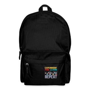 Experiment Fail Learn Repeat 4 - Rucksack - Schwarz - Vorne