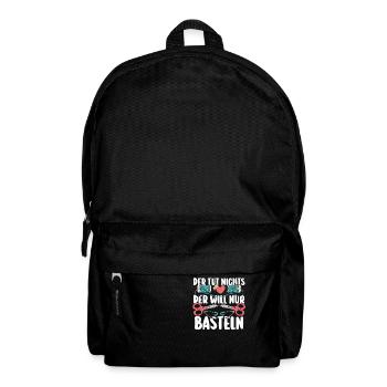 Bastler Basteln - Rucksack - Schwarz - Vorne