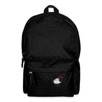 Zeichnung einer Tafelente - Rucksack - Schwarz - Vorne