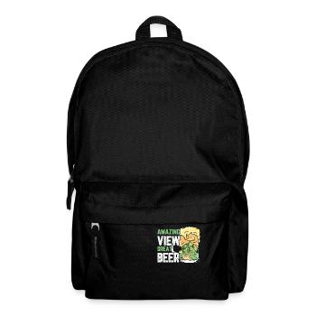 Amazing view great beer - Backpack - black - Front