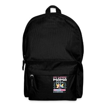 Mama 2024 werdende Mutter Schwangerschaft - Rucksack - Schwarz - Vorne