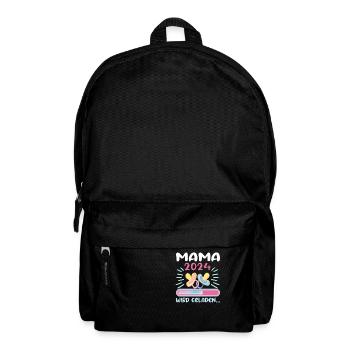 Mama 2024 werdende Mutter Schwangerschaft - Rucksack - Schwarz - Vorne