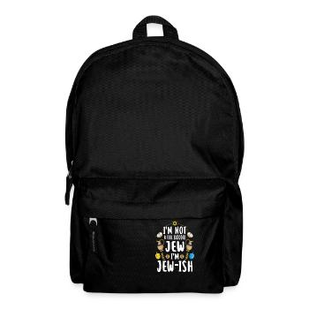 Hanoukka drôle disant cadeau - Sac à dos - noir - Devant
