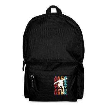 Skateboard Skateboarding Skater Vintage Retro Boar - Sac à dos - noir - Devant