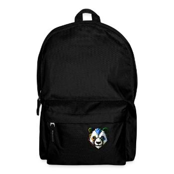 Tête de Panda Coloré - Sac à dos - noir - Devant