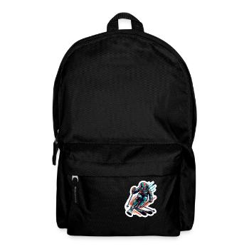 Skifahrer - Rucksack - Schwarz - Vorne