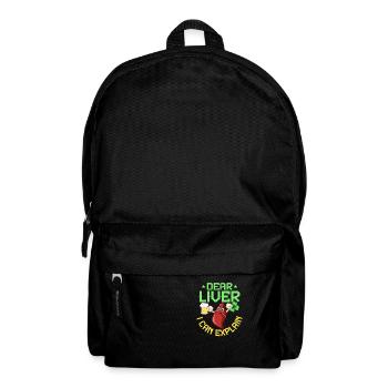 Dear Liver I Can Explain - Rucksack - Schwarz - Vorne