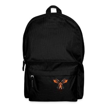 Elch Portrait - Rucksack - Schwarz - Vorne